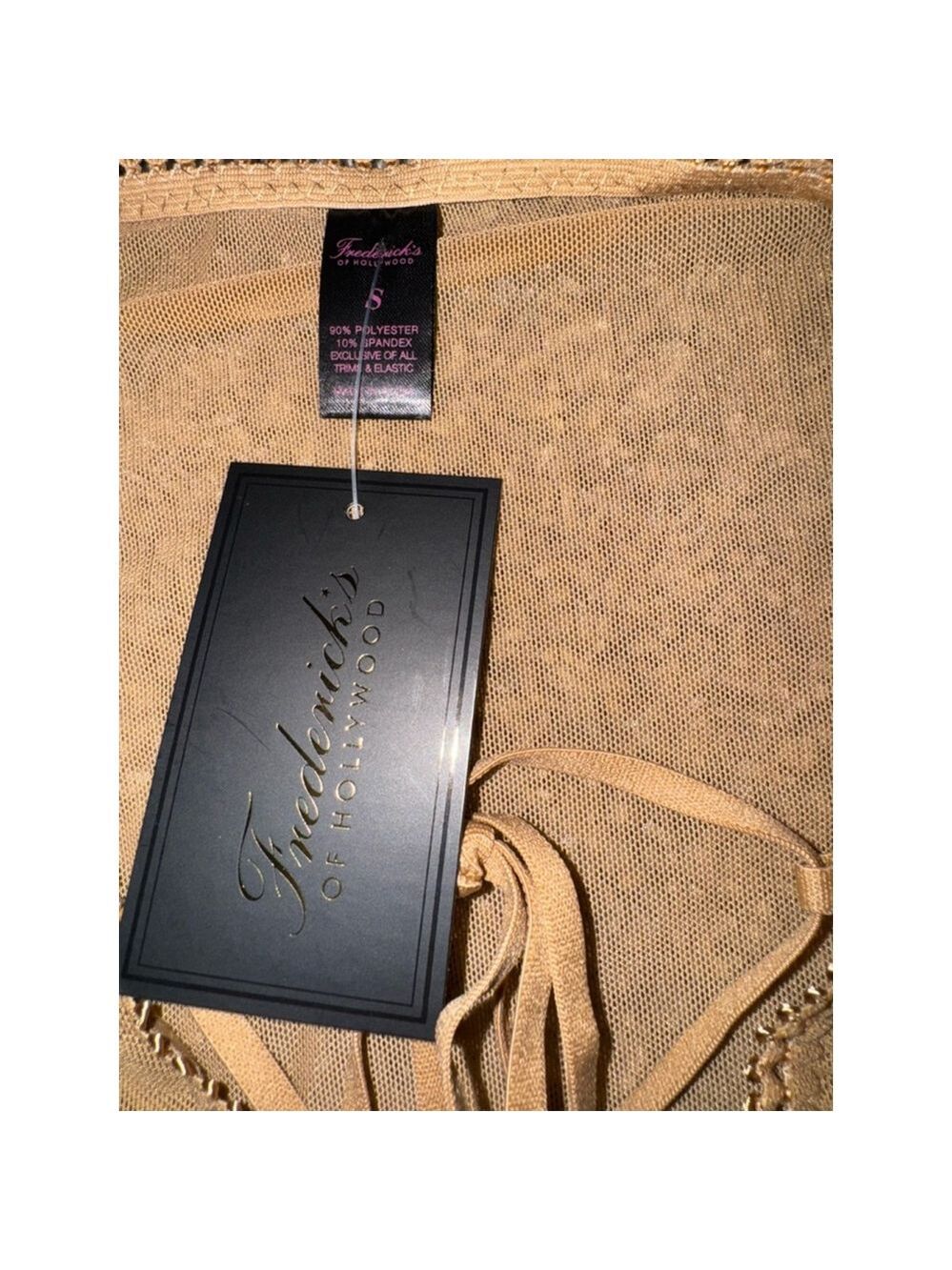 Women's Frederick's of Hollywood Bodysuit Size S Tan - Picture 8 of 10